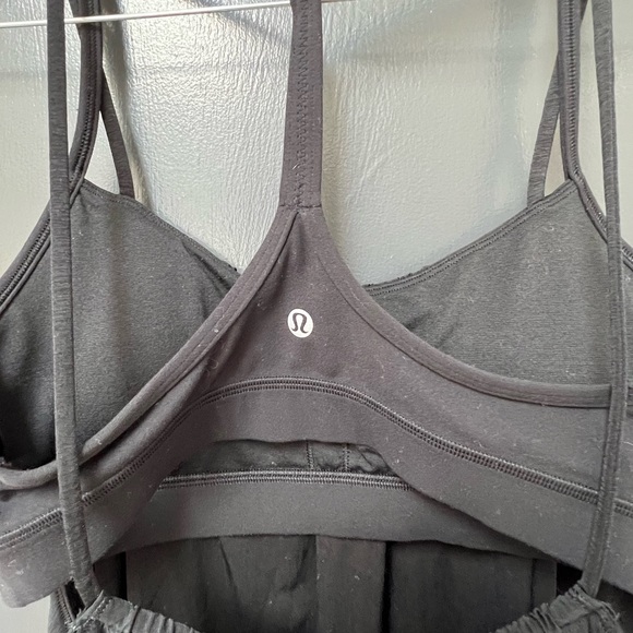 Lululemon Flow Y 2 in 1 Tank Black Size 8 - Picture 4 of 6